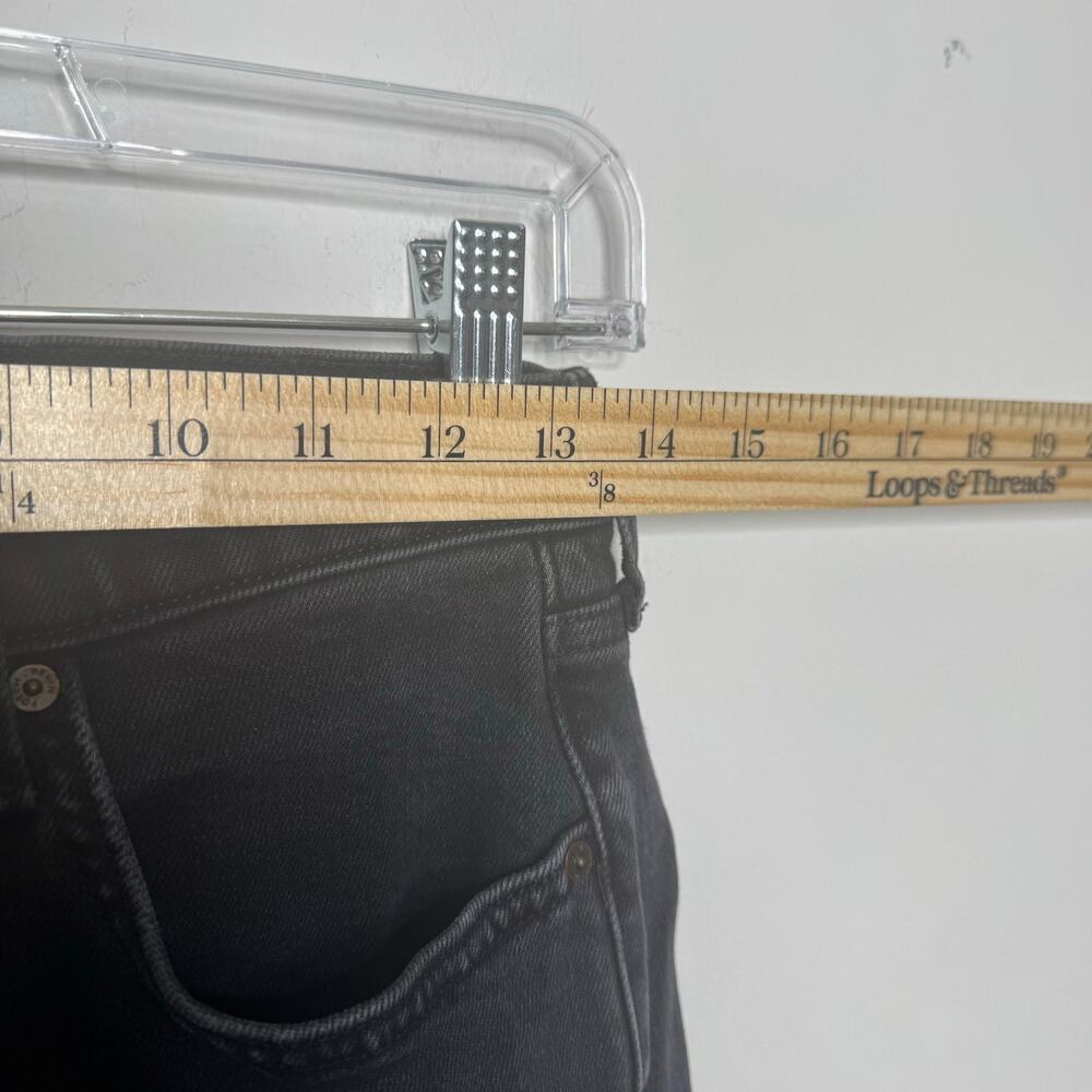 Denim Forum The Yoko High Rise Slim‎ Crop Black Jeans Size 27 Button Fly - Picture 12 of 14